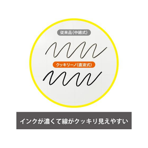 マグエックス 直液式ホワイトボードマーカー クッキリーノ 黒 FCE837Y-MBM-15K-イメージ9