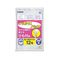 オルディ バランスパック ひも付 半透明 12号 200枚 FC78955-BPN12H