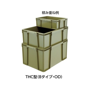 トラスコ中山 THC型コンテナ THC-04B用フタ OD OD FC368GC-4408063-イメージ2