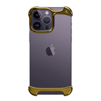 Arc AC25057I14PM iPhone 14 Pro Max用バンパーケース アルミ・ミラー