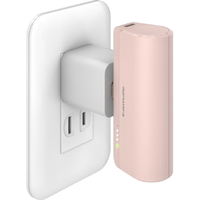 多摩電子工業 USB-Cコネクタ内蔵 PD20Wモバイルバッテリー(5000mAh) ピンク TLP132CP