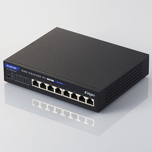 エレコム レイヤー2 Giga対応 PoE アンマネージスイッチ 8ポート EHB-UG2C-PLシリーズ EHB-UG2C08E-PL-イメージ1