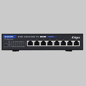 エレコム レイヤー2 Giga対応 PoE アンマネージスイッチ 8ポート EHB-UG2C-PLシリーズ EHB-UG2C08E-PL-イメージ2