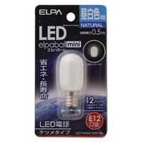 エルパ LED電球 E12口金 全光束18lm(0．5Wナツメタイプ相当) 昼白色 1個入り elpaball mini LDT1N-G-E12-G100