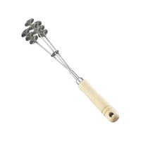 星三製作所 木柄 米とぎ器 K-11 18-8 290×53 FC202LX-8114100