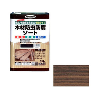 アサヒペン 木材防虫防腐ソート 14L ブラウン FC103NV