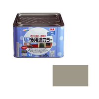 アサヒペン 水性多用途カラー 5L ライトグレー FC628PM