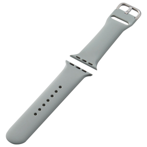 エレコム Apple Watch用シリコンバンド ニュアンスカラー(41/40/38mm) グレー AW-41BDSCGGY-イメージ1
