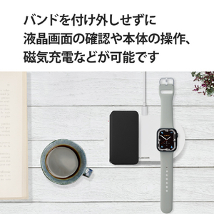 エレコム Apple Watch用シリコンバンド ニュアンスカラー(41/40/38mm) グレー AW-41BDSCGGY-イメージ6
