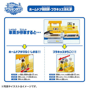 タカラトミー プラレール 情景いっぱい!トミカと遊べる!アクションタウンセット Pﾚ-ﾙﾄﾐｶﾄｱｿﾍﾞﾙｱｸｼﾖﾝﾀｳﾝｾﾂﾄ-イメージ7