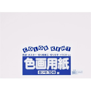 大王製紙 再生色画用紙 4ツ切 10枚 うさぎ FC270YN-イメージ1