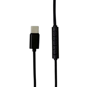 クオリティトラストジャパン Type-C 有線イヤカフステレオイヤホン 1.2m ブラック QTC-0802BK-イメージ2