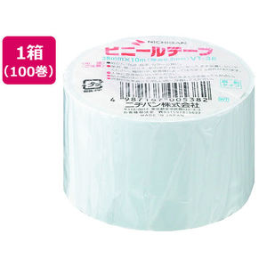 ニチバン ビニールテープ 白 38mm×10m 100巻 FCK0829-VT-385-イメージ1