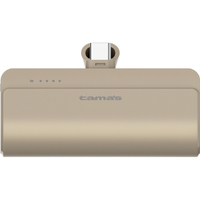 多摩電子工業 USB-Cコネクタ内蔵 PD20Wモバイルバッテリー(5000mAh) カフェラテ TLP132CT