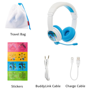 Onanoff 子供用ヘッドホン BuddyPhones School+Wireless ブルー BT-BP-SCHOOLP-BLUE-イメージ10