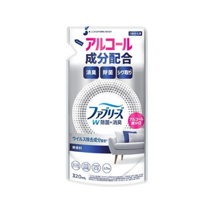 Ｐ＆Ｇ ファブリーズW除菌 無香料 アルコール成分入り 詰替 320mL FCJ926T-イメージ1