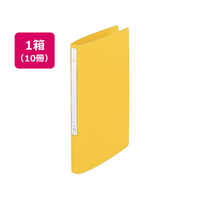 リヒトラブ スーパーパンチレスファイル A4タテ とじ厚12mm 黄 10冊 1箱(10冊) F836019-F347U-5