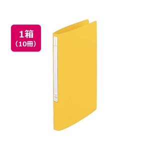 リヒトラブ スーパーパンチレスファイル A4タテ とじ厚12mm 黄 10冊 1箱(10冊) F836019-F347U-5-イメージ1