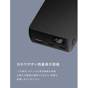 CIO モバイルバッテリー SMARTCOBY TRIO 20000mAh ブラック CIO-MB67W2C1A-20000-BK-イメージ9