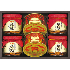 ドウシシャ 紅ずわいがに&焼鮭ほぐしセット ギフトSNB50C ドウシシャ 紅ずわいがに&焼鮭ほぐしセット ギフトSNB50C