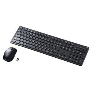 サンワサプライ ワイヤレス静音キーボードマウスセット ブラック SKB-WL37SETBK サンワサプライ ワイヤレス静音キーボードマウスセット ブラック SKB-WL37SETBK