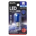 エルパ LED電球 E12口金 (0．5Wナツメタイプ相当) 1個入り elpaball mini ブルー LDT1B-G-E12-G102