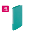 リヒトラブ スーパーパンチレスファイル A4タテとじ厚12mm 緑 10冊 1箱(10冊) F836020-F347U-7