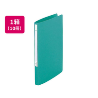 リヒトラブ スーパーパンチレスファイル A4タテとじ厚12mm 緑 10冊 1箱(10冊) F836020-F347U-7