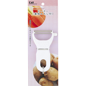 貝印 wellnessピーラー(薬味おろし付) FCJ747F-000DH6500-イメージ4