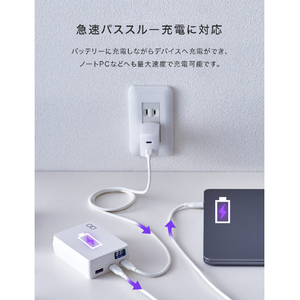 CIO モバイルバッテリー SMARTCOBY TRIO 20000mAh ホワイト CIO-MB67W2C1A-20000-WH-イメージ11