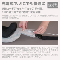 e angle ANGV-MSHF15-A-LB ハンズフリーマッサージャー ライトブラウン