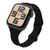 ラスタバナナ Apple Watch 4-10/SE1-2 38/40/41/42(10のみ)mm用シリコンバンド 編み込み ブラック RBLAWA4007BK-イメージ1