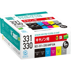 エコリカ キヤノン用 リサイクルインク 6色パック FC218NM-ECI-C331-6P-イメージ1