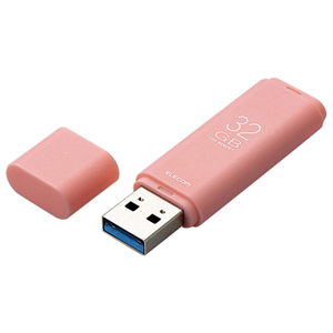 エレコム キャップ式USB3．1 Gen1メモリ(32GB) オリジナル ピンク MF-TKU3032GPN-イメージ1