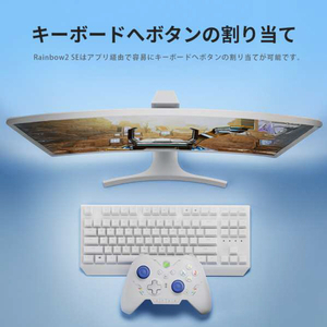 BIGBIGWON ワイヤレス&有線ゲーミングコントローラー グリーン RAINBOW 2 SE GREEN-イメージ19