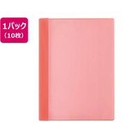 プラス 通知表ファイル タテ入 6ポケット レッド 10枚 FCA6417-79876FL-190GD1P