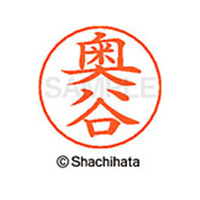 シヤチハタ ネームペン用ネーム シルバー 既製 奥谷 FC46400-X-GPS-0629