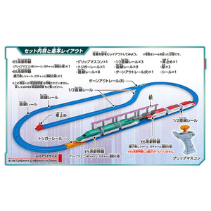 タカラトミー プラレール キミが運転!連結!グリップマスコン E5系新幹線&E6系新幹線セット Pﾚ-ﾙﾚﾝｹﾂｸﾞﾘﾂﾌﾟﾏｽｺﾝE5E6ｾﾂﾄ-イメージ7