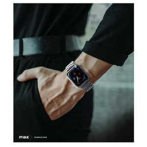 miak Apple Watch 41/40/38mm用METAL BAND ブラック SFBMA-W3840BK-イメージ5