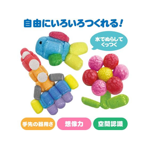 ハピラ 水でくっつくフワフワブロック 大容量 FCB481G-KSK901-イメージ3