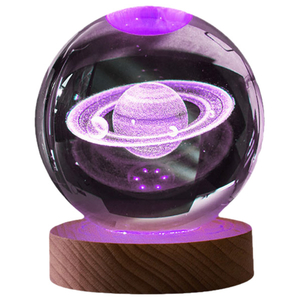 JTT CRYBALL-ST-WA 3Dクリスタルボールライト サターン 電球色