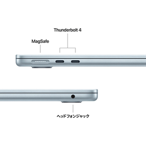 Apple 13インチMacBook Air： 10コアCPUと10コアGPUを搭載したApple M4チップ, 24GB, 512GB SSD - スカイブルー 24GB, 512GB SSD スカイブルー MC6V4J/A-イメージ7
