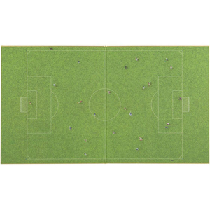 デザインフィル カラー色紙 二つ折り サッカー場柄×5冊 FC36678-33167006-イメージ4