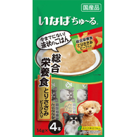 いなばペットフード ちゅ～る 総合栄養食 とりささみ ビーフ入り 14g×4本 ﾁﾕ-ﾙｿｳｺﾞｳﾄﾘｻｻﾐﾋﾞ-ﾌ14GX4