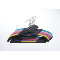 アスコット 洗濯から収納まで使えるハンガー 10本組 ブラック FCJ928D