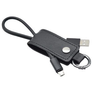 JTT キーケース型microUSBケーブル(20cm) ブラック KCMU-BK JTT キーケース型microUSBケーブル(20cm) ブラック KCMU-BK