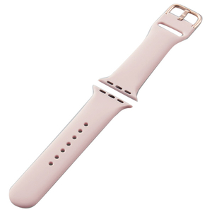 エレコム Apple Watch用シリコンバンド ニュアンスカラー(41/40/38mm) ピンク AW-41BDSCGPN-イメージ1