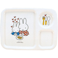 関東プラスチック工業 メラミン子供食器 ミッフィー 角ランチ皿 CM-128 FC930LN-5328700