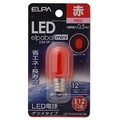 エルパ LED電球 E12口金 (0．5Wナツメタイプ相当) 1個入り elpaball mini レッド LDT1R-G-E12-G104