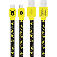 グルマンディーズ USB Type-C対応 同期&充電ケーブル ポケットモンスター ピカチュウ POKE-824A